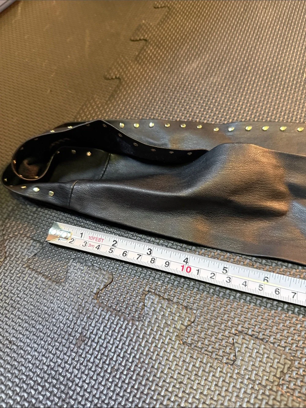 White House Black Market Black Studded Waist Sash Belt